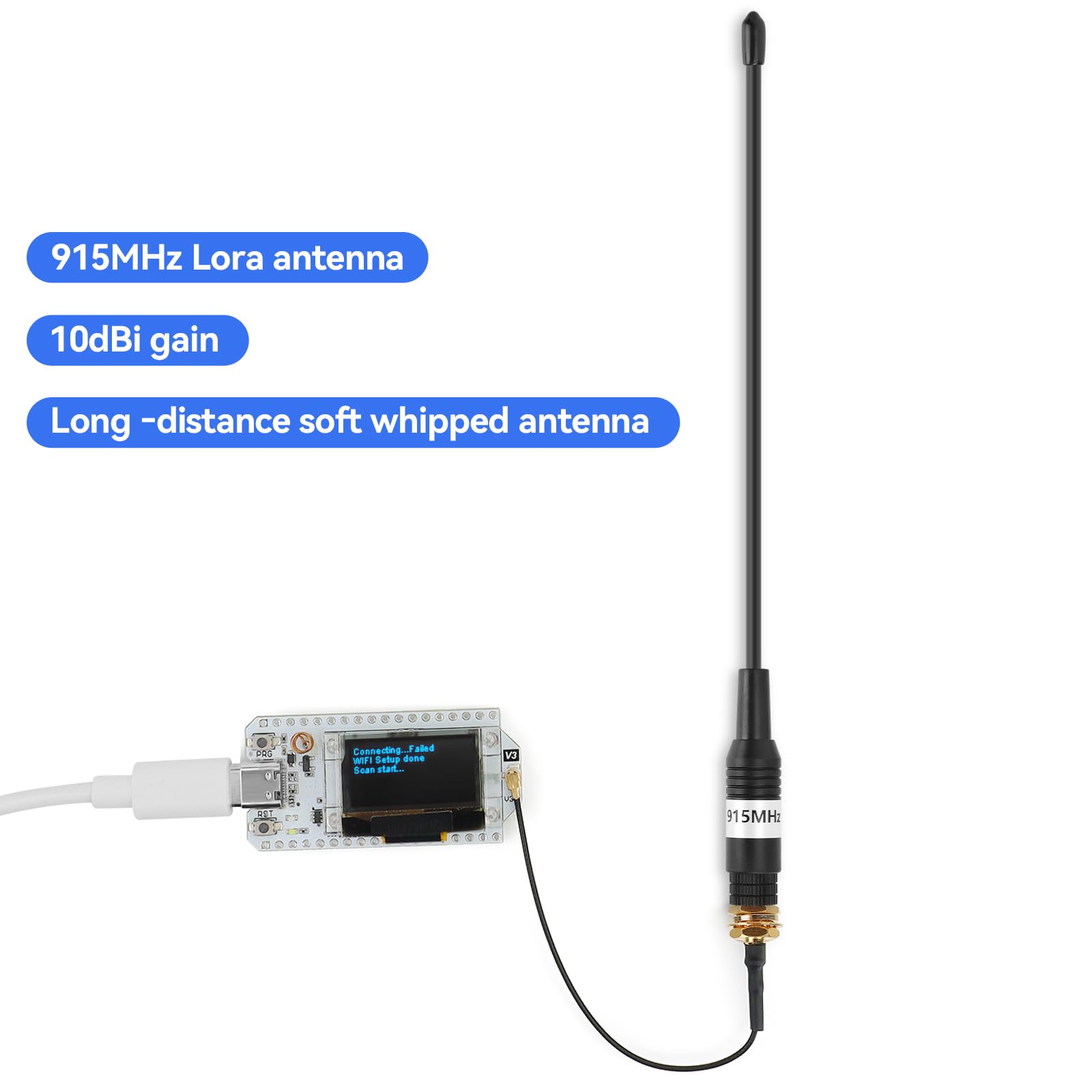 Amazon.com: Meshtastic LoRa Antenna 915MHz 10dBi Gain - Long Range
