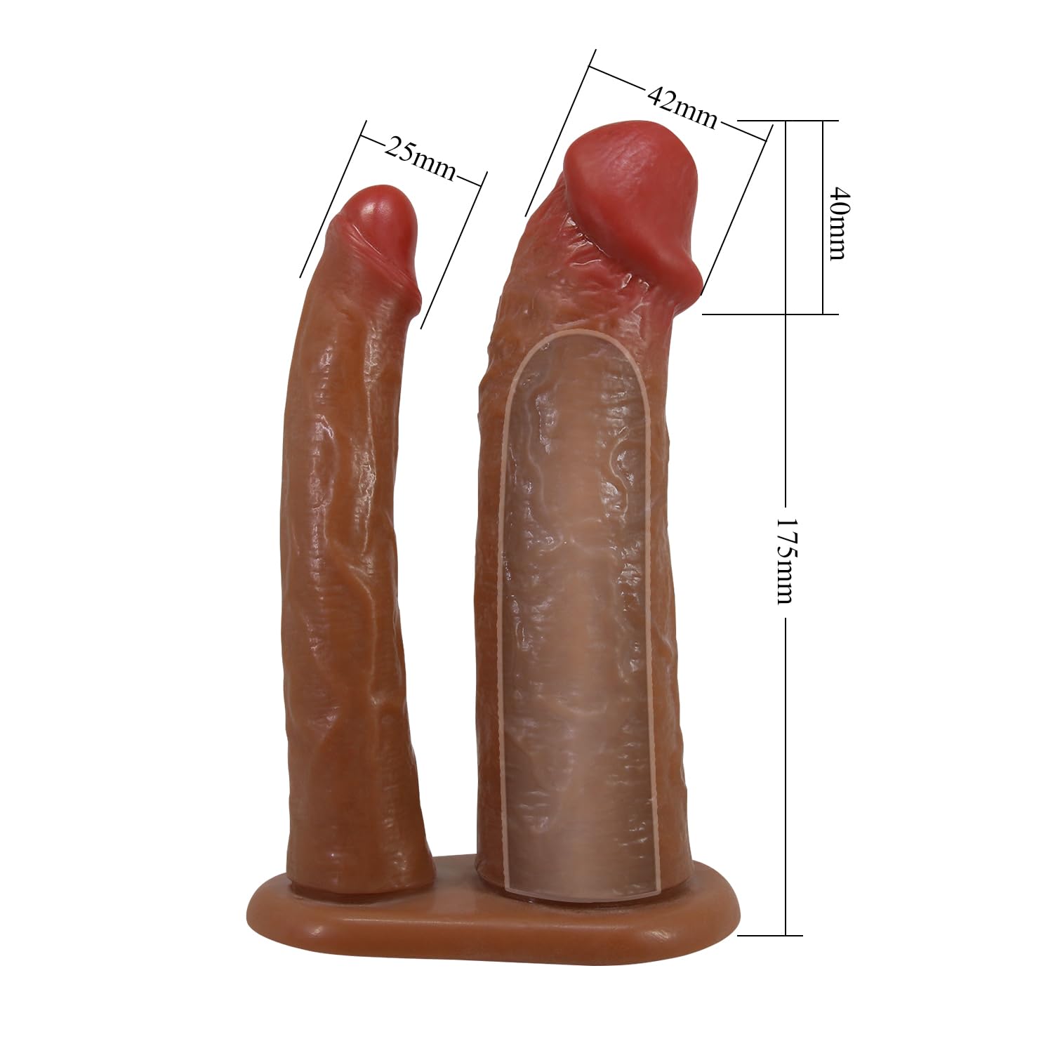 Cintura strapon per uomo doppia penetrazione della donna. Strap on con doppio dildo cavo indossabile dall'uomo per la doppia penetrazione della donna (anale e vaginale) insieme.