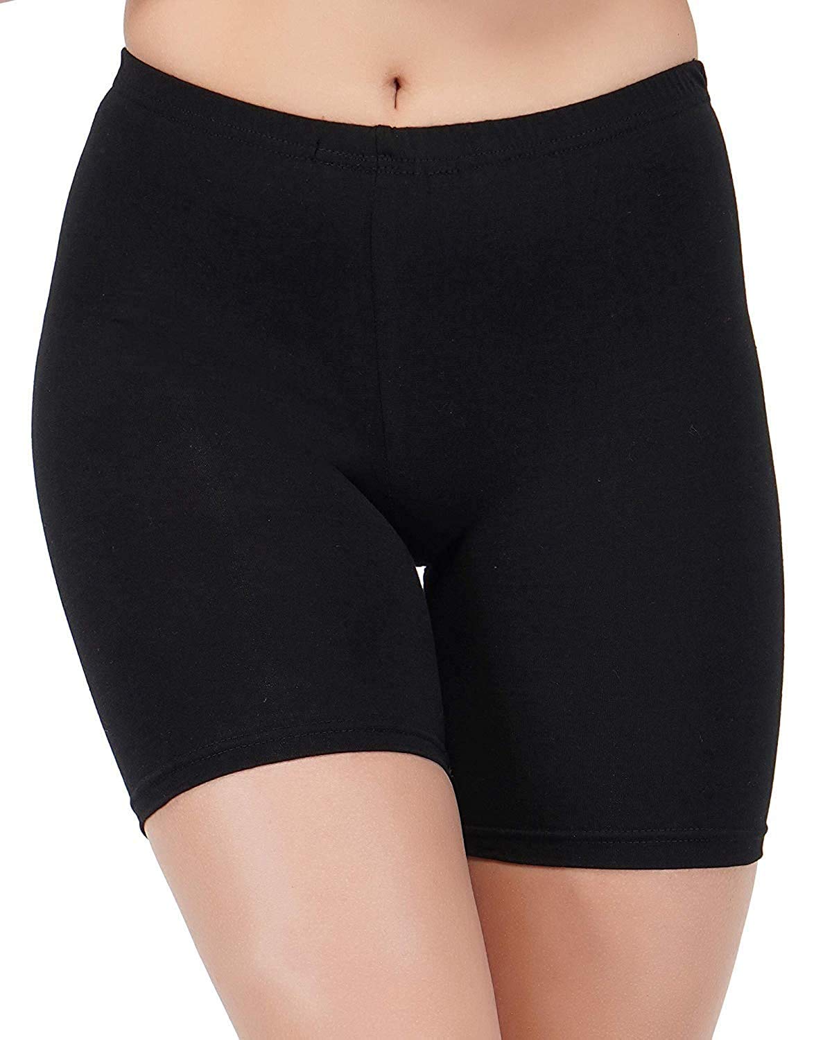 Women's Stretchable Cotton & Stretch Fabric Cycling/Yoga/Casual Shorts