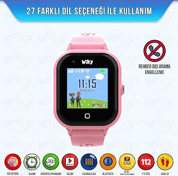Wiky Watch 4S Pink Video Call Smart Kids Watch