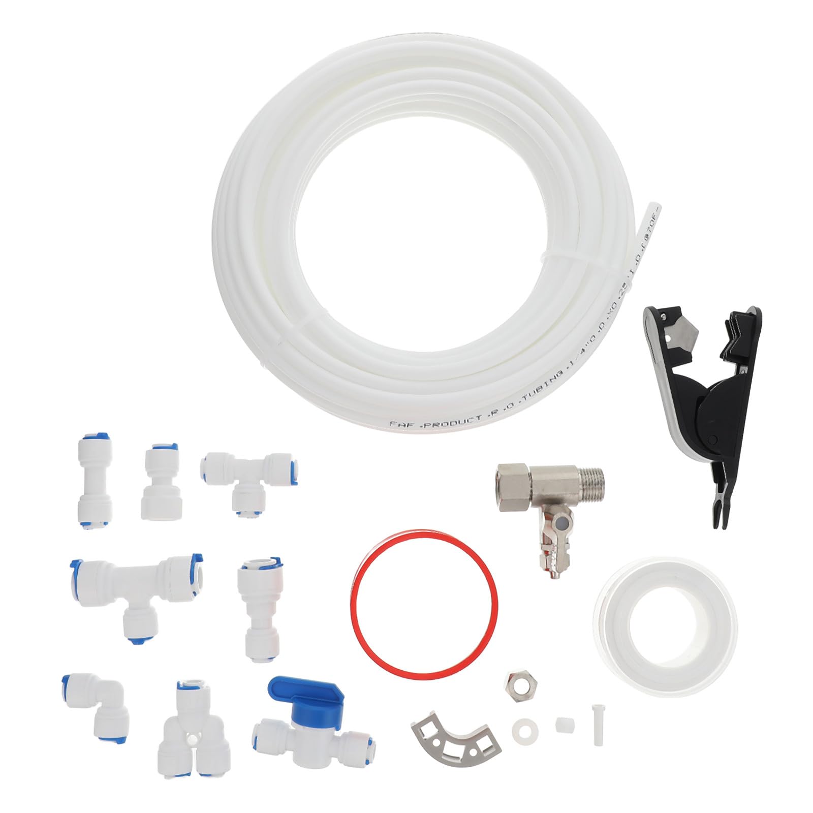 1 juego de mangueras de agua para máquina de hielo de refrigerador - Kit de mangueras de 10 metros (33 pies) para sistemas de agua por inversa con accesorios - Instalación de máquina de