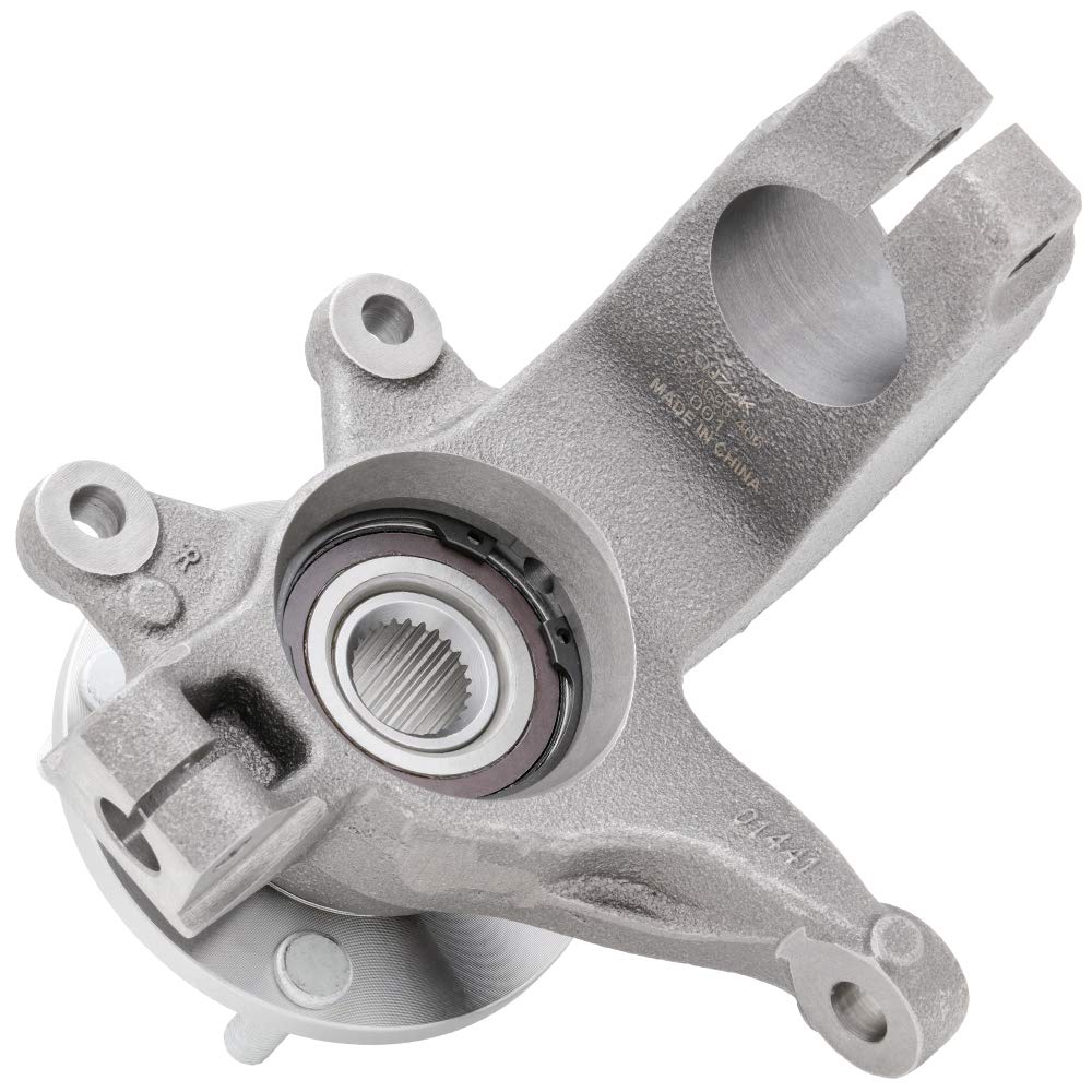 [1-Pack] 698-406 - FRONT Right (Passenger) Side Steering Knuckle Wheel Hub Bearing Assembly Kit Compatible With 2006-2010 Ford Focus, 2011 Ford Focus [4-Bolt Wheels ONLY]