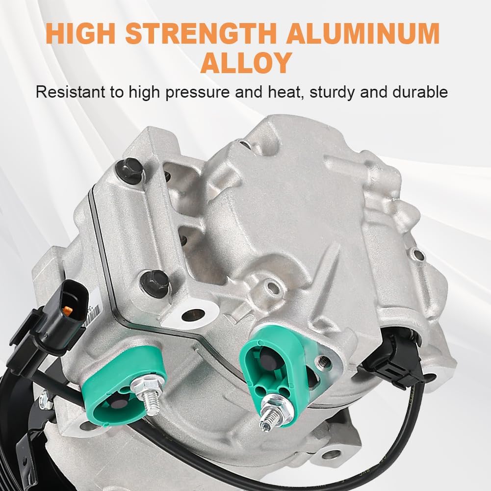 JDMON Air Conditioner AC Compressor with Clutch Compatible with Kia Sorento 3.3L 2014-2015, Sorento 3.5L 2011-2013 Compatible with Hyundai Santa Fe 3.3L 2013-2018, Replace 97701-1U600 97701-1U650