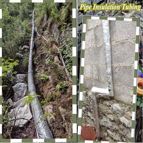 Tubo isolante autoadesivo in schiuma, multiuso, per conservazione del calore e protezione dal gelo, per tubi invernali da 16-114 mm, irrigatori e scaldabagni (22 mm x 40 mm x 95 cm)