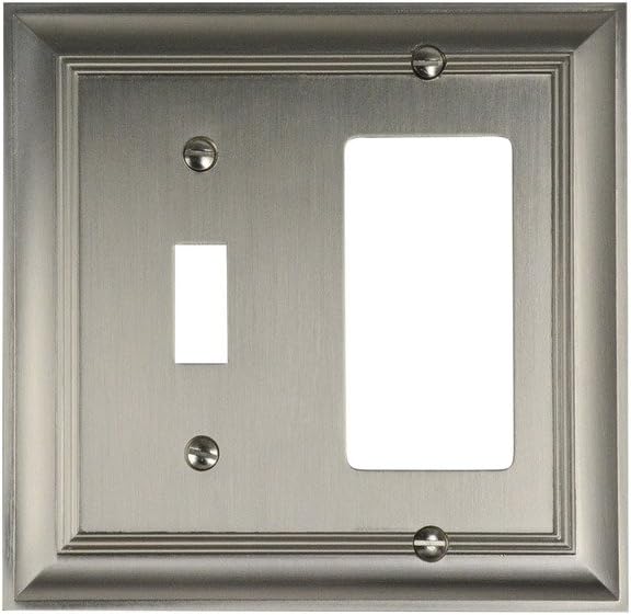 Cool Knobs and Pulls (CKP) Impressions Collection, 31200 Decorative Quad Toggle Wall Plate/Outlet Cover, Long Lasting Durable Solid Steel Construction, Oil-Rubbed Bronze, 1 piece