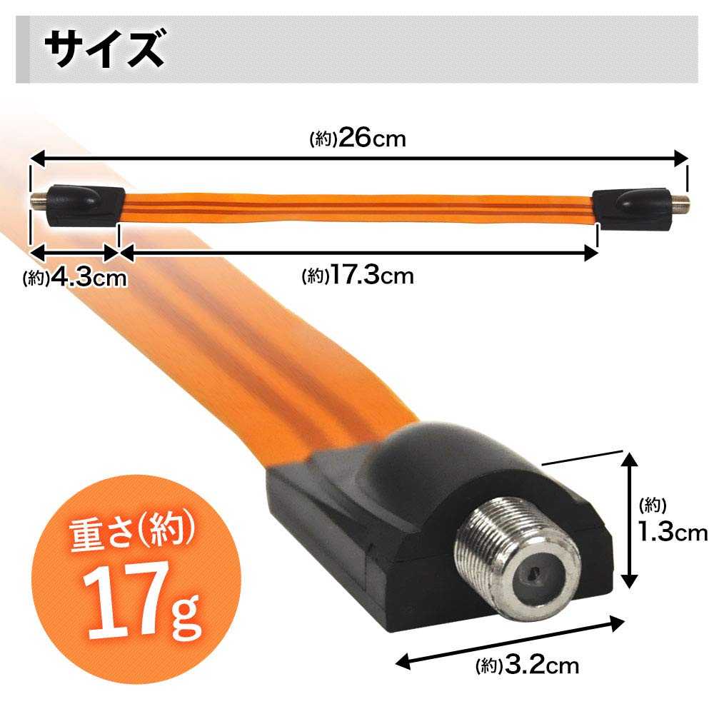 Amazon | life_mart 隙間ケーブル フラットケーブル アンテナ