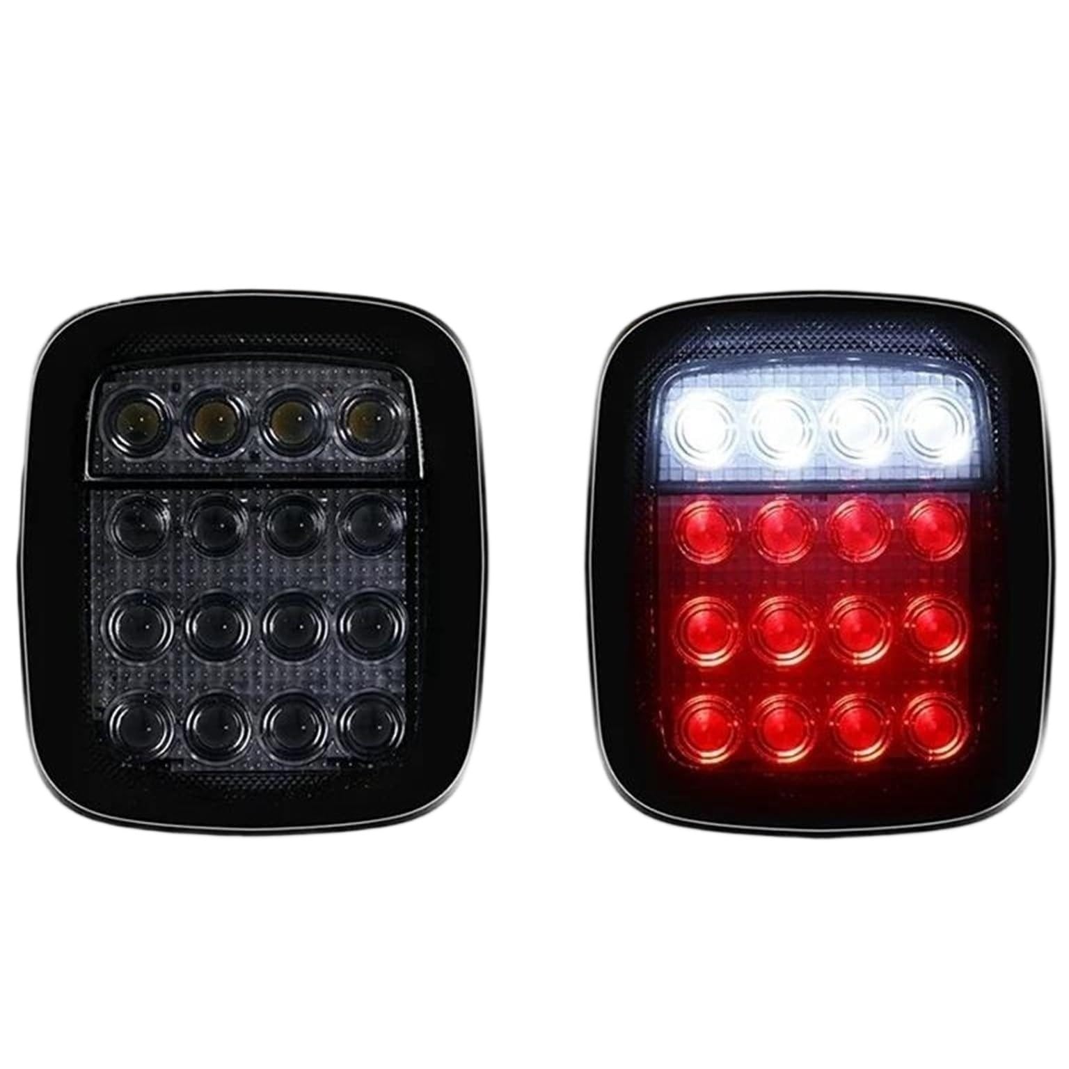 Intermitente Coche 2 Unidades 16 LED Luces Traseras Freno Marcha Atrás Intermitentes Para Wrangler YJ TJ CJ