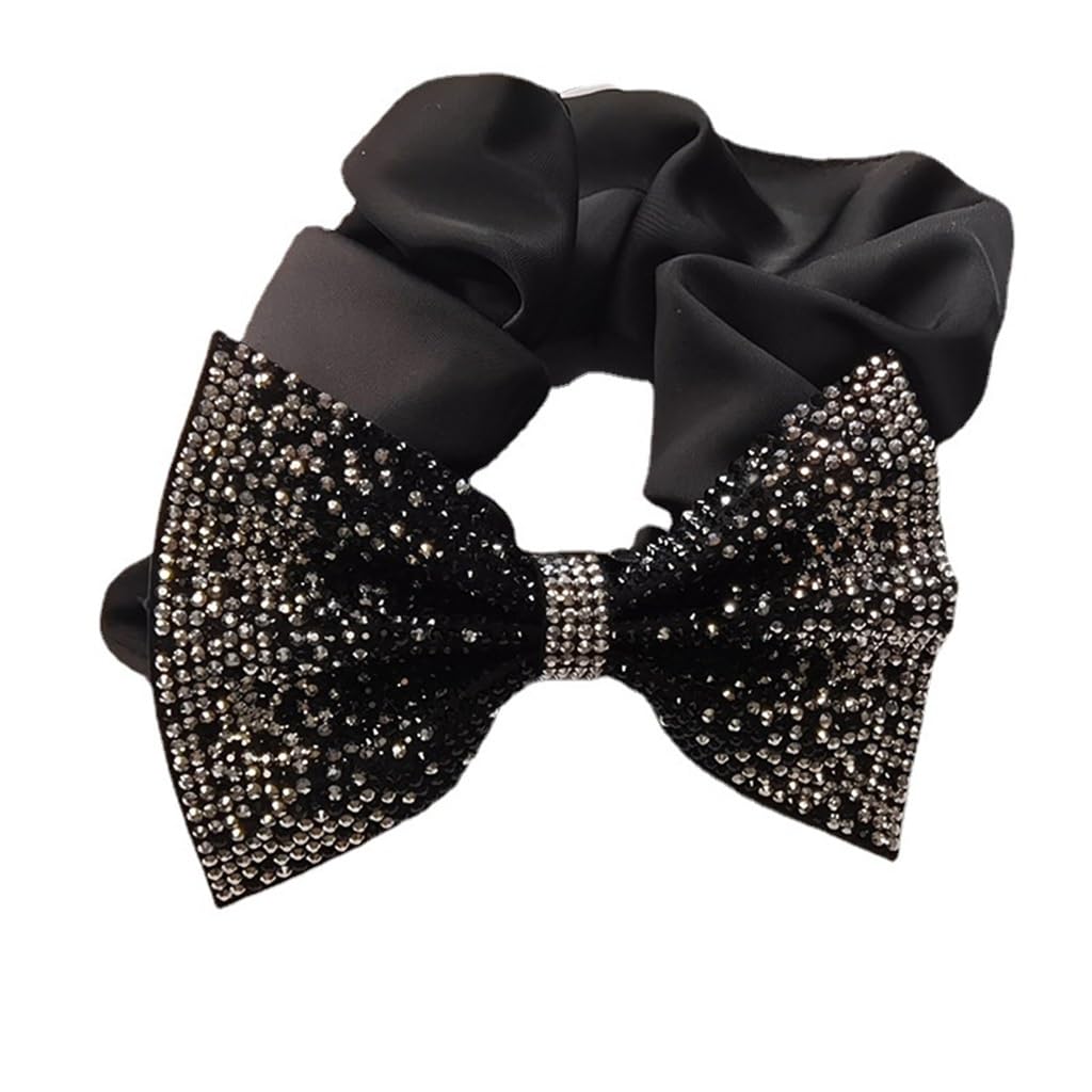 Ornements de cheveux coréens avec nœud en diamant brillant pour femme