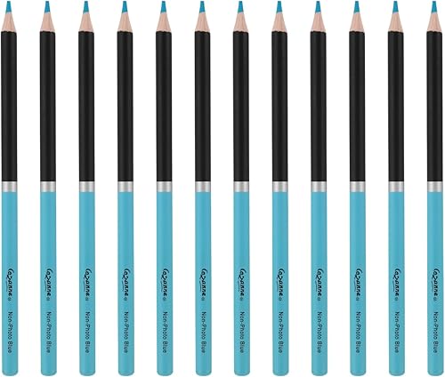 Miniatura 9 de Creative Mark Cezanne - Lápices de colores de alta calidad, sin foto, color azul, paquete de 6, lápices de dibujo altamente pigmentados, lápices de