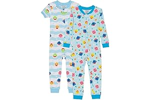 Boys' Baby Shark 2-Pack Pajamas, Snug and Soft for Comfort