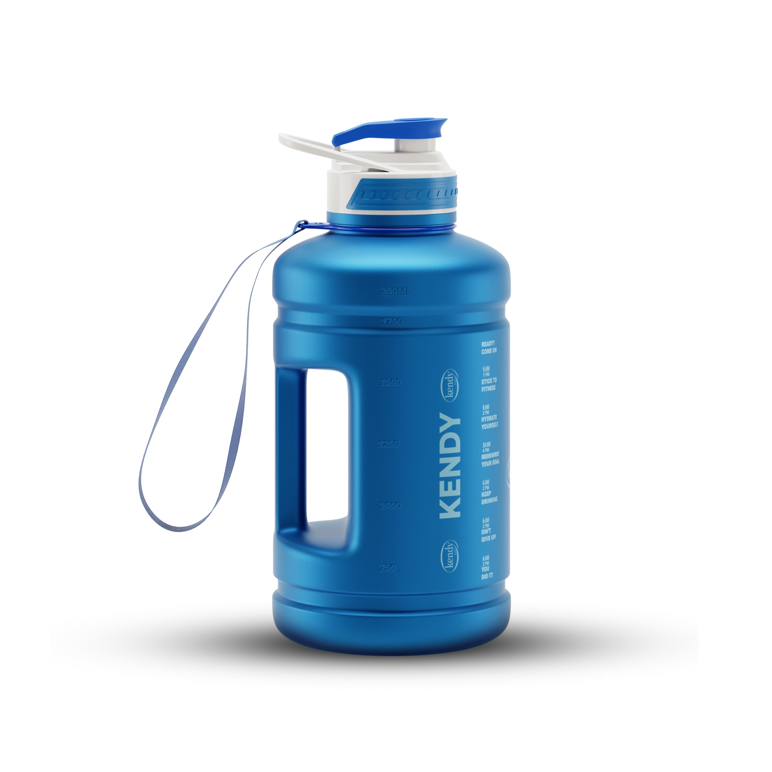 Bouteille sans fuite KENDY 2,2L gourde de sport étanche avec paille