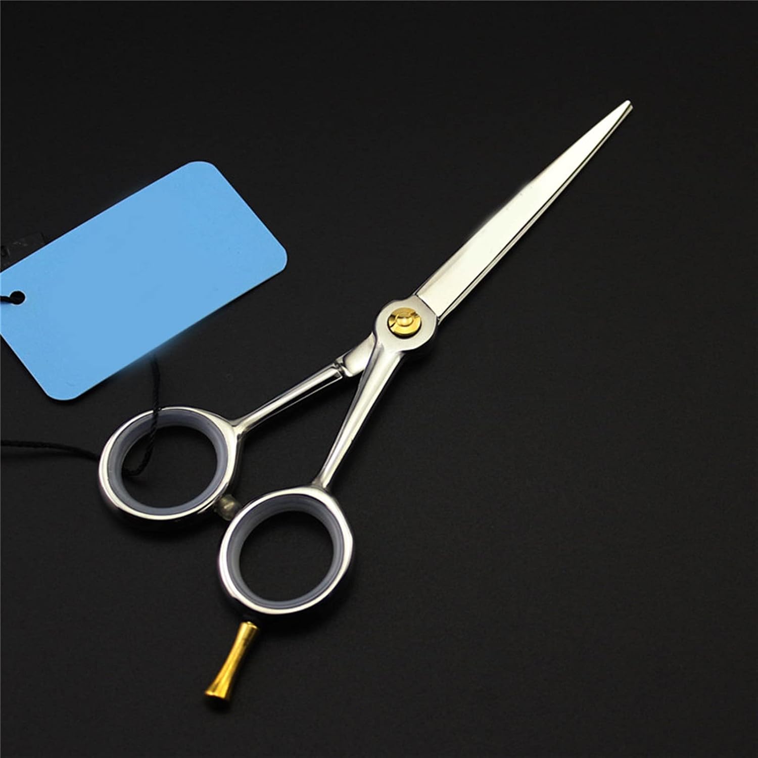 プロのヘアはさみスチールはさみ左手 &amp; 右手切断理容マカス理髪はさみ