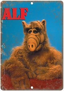 Vintage Alf Extraterrestrial 80s Kid Tv Show Aluminium Metal Tin Sign 8x12 Inch Home Poster Bar Pub Decor