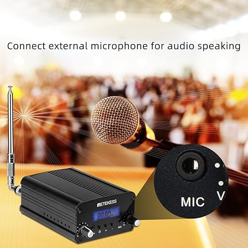 Miniatura 7 de Retekess TR509 Transmisor FM para iglesia, transmisor de transmisión FM certificado por la FCC, mini estación de radio estéreo de largo alcance para