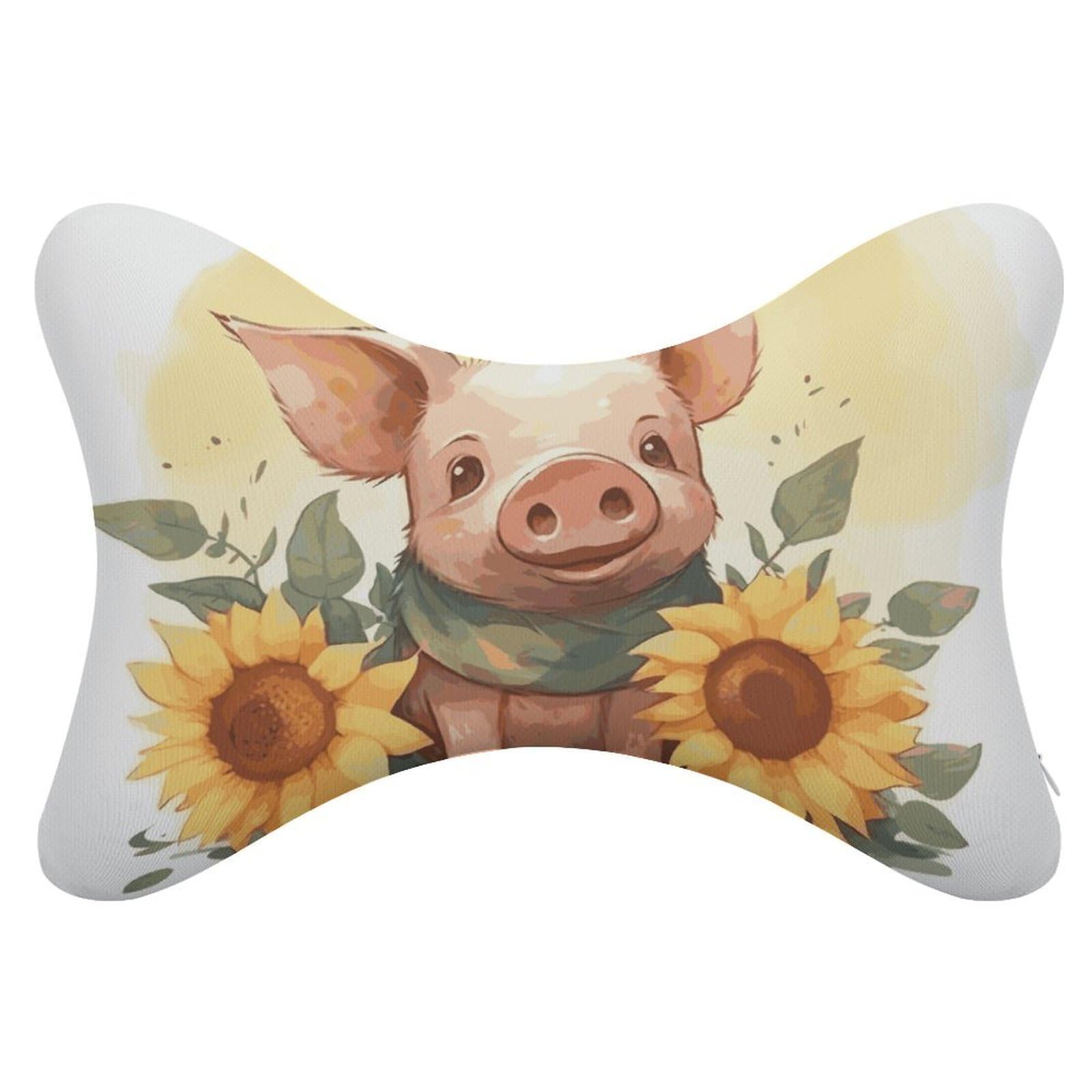 Adfgyerh Style Smiling (28) Pillow ，Memory Foam Pillow Core，Cushion,Provide Neck Support，Car Pillows For Travel Car Seats And Home Offices.