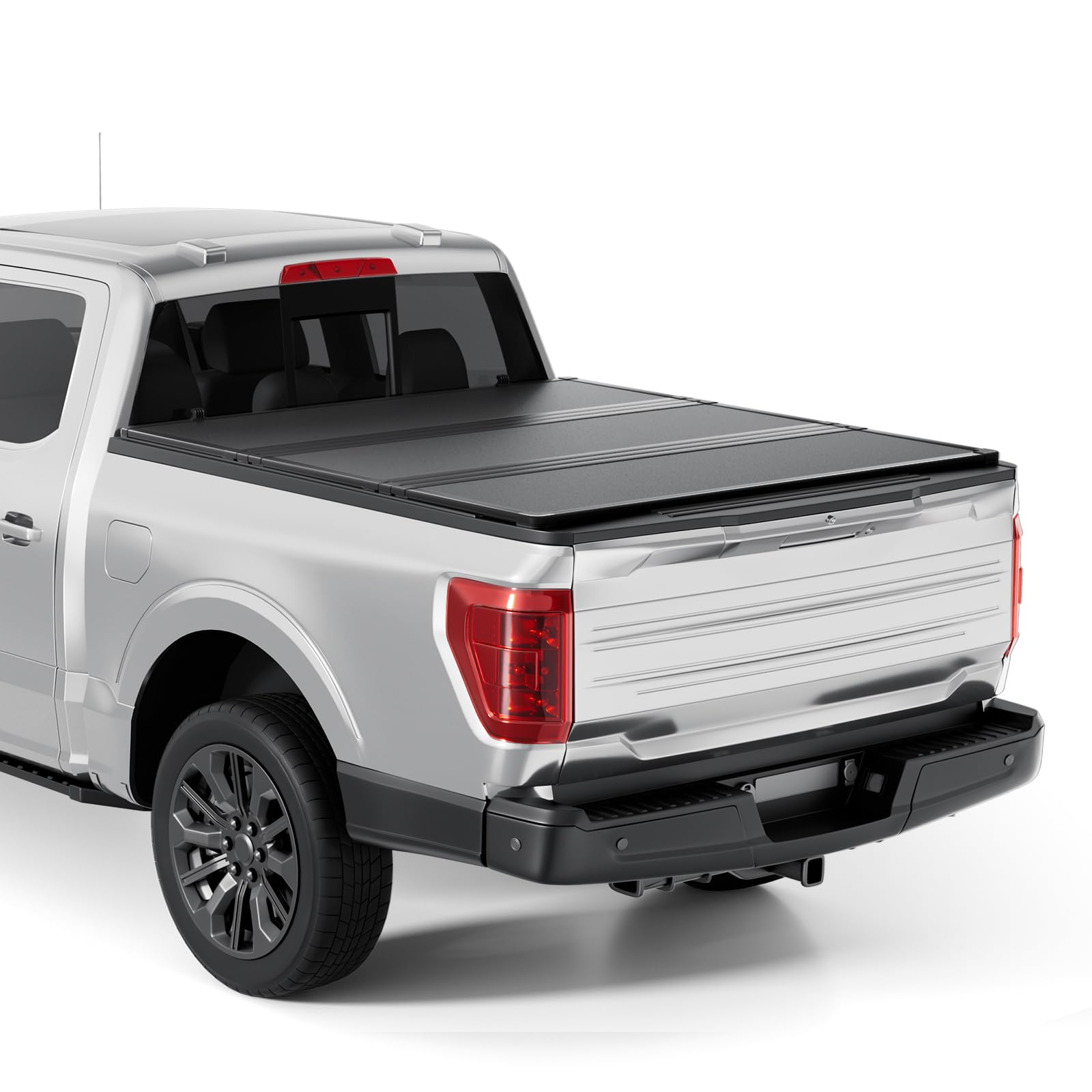 FRP Hard Tri-fold Tonneau Cover Fold Truck Bed Covers Compatible with 2015-2026 Ford F150 6.5FT Bed (78")