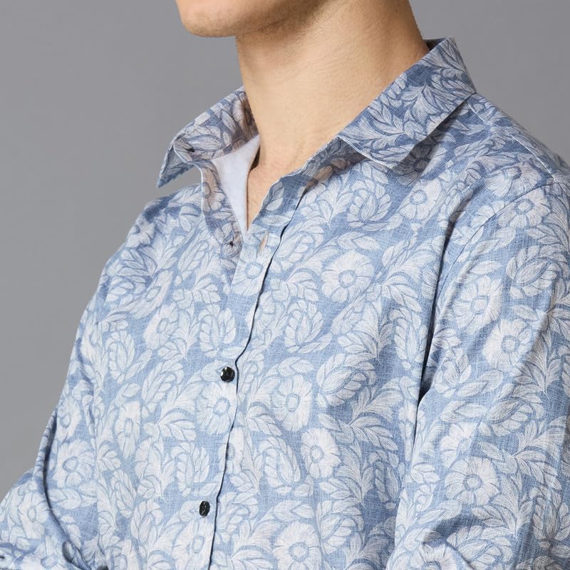Image of MARK & ALBERT Men's Slim Fit Cotton Formal Shirt