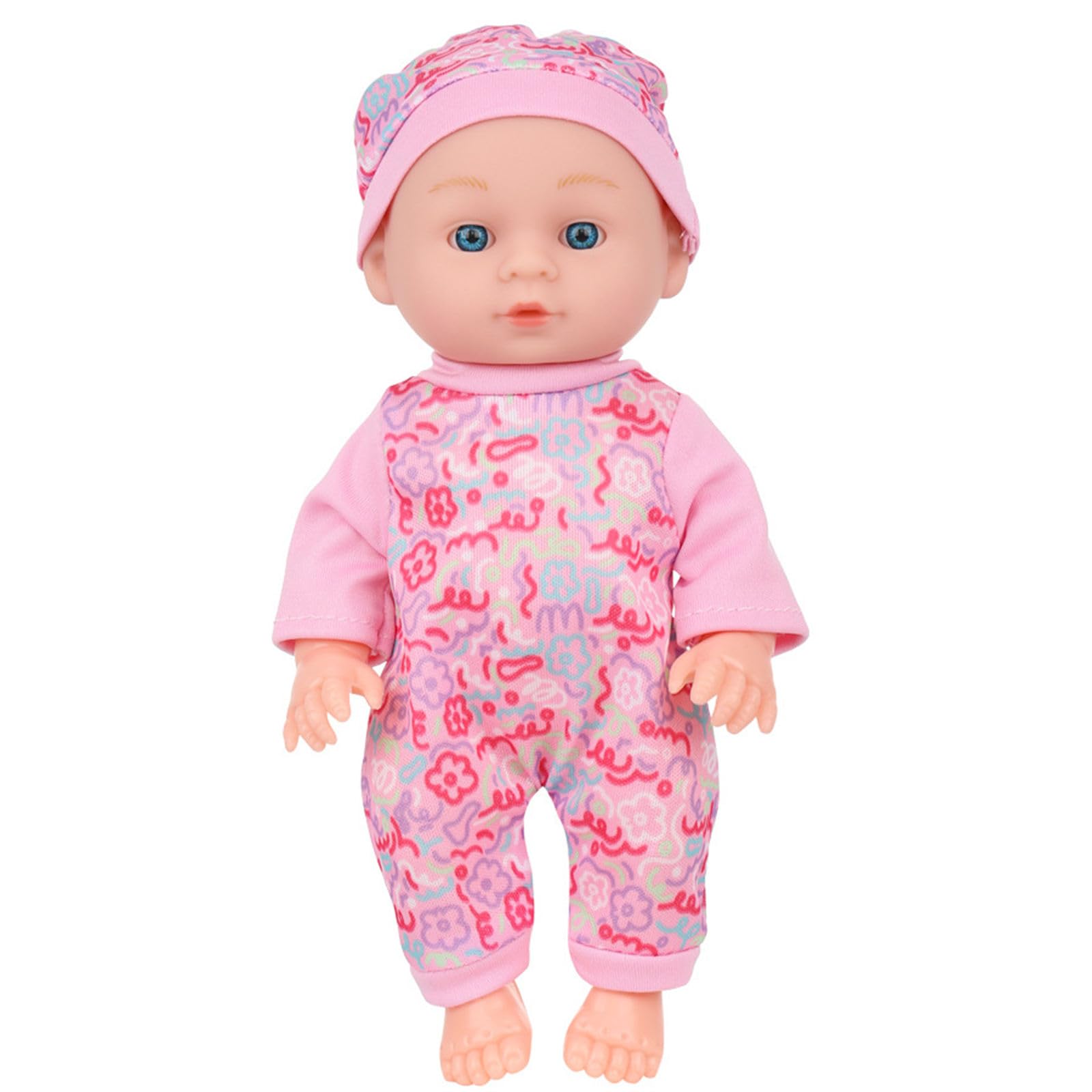 Kalttoy 9.4inch Caucasian Reborns Doll Life Like Baby Dolls Children Parenting Game Doll Kids Pretend Play Educational Toy Interactive Family Entertainment Toy