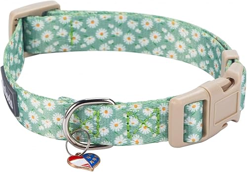 Miniatura 2 de Collar ajustable para perro con patrones, hebilla de liberación rápida, diseño especial lindo collar para mascotas para perros pequeños, medianos y