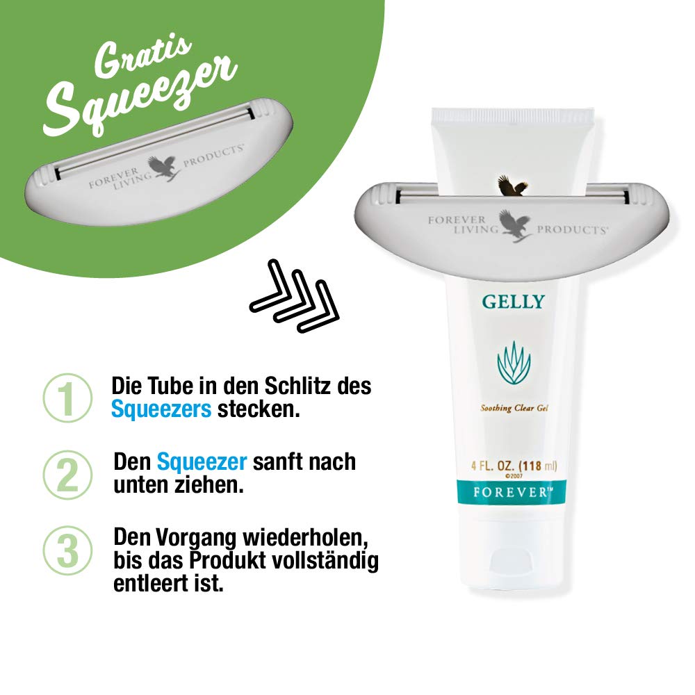 Aloe Vera Gelly 2 x 118 ml con Spremiagrumi Set
