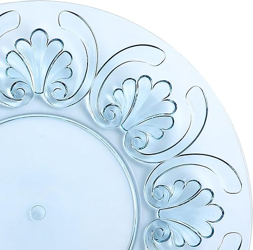 Miniatura 6 de BELLAFORTE Juego de 4 platos de plástico irrompibles de 9 pulgadas, reutilizables, irrompibles, para fiestas, plástico de alta calidad, sin BPA,