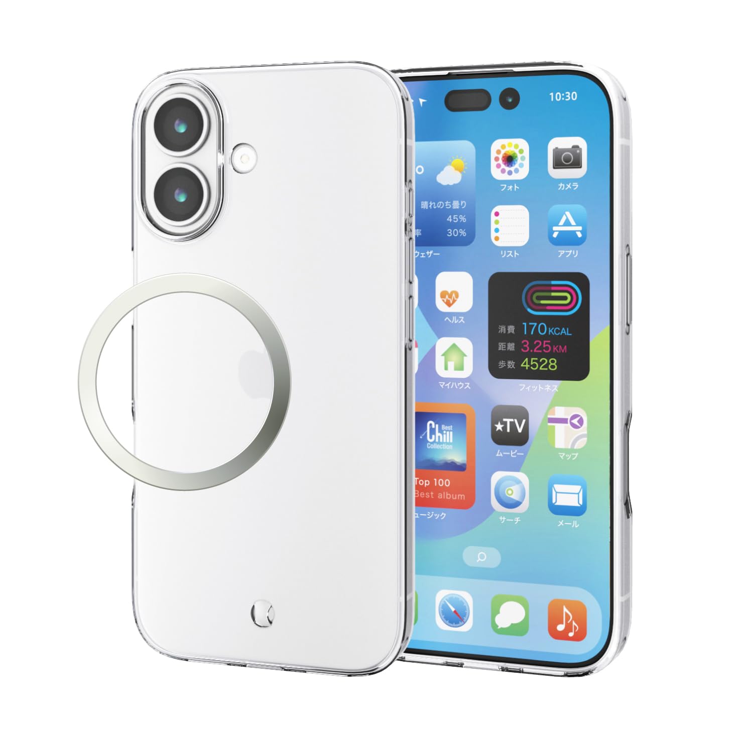Amazon.co.jp: エレコム iPhone 17 ケース カバー クリスタルクリア