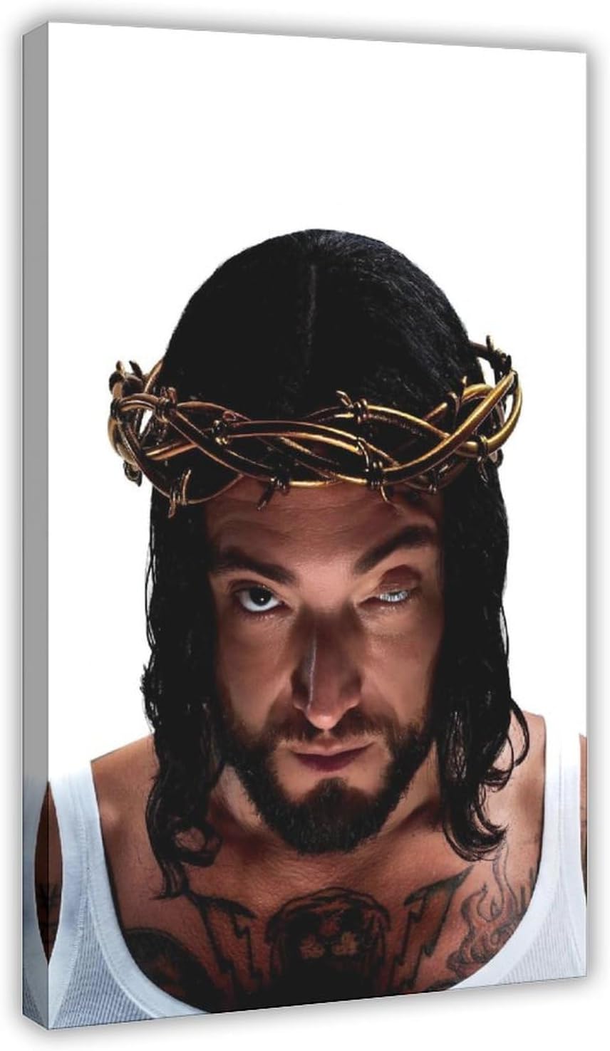 Exclusive Art Edgy Rapper Guè Gue Aesthetic Portrait Poster 4 Canvas Poster Bedroom Decor Landscape Office Room Decor Gift 16x24inch(40x60cm)