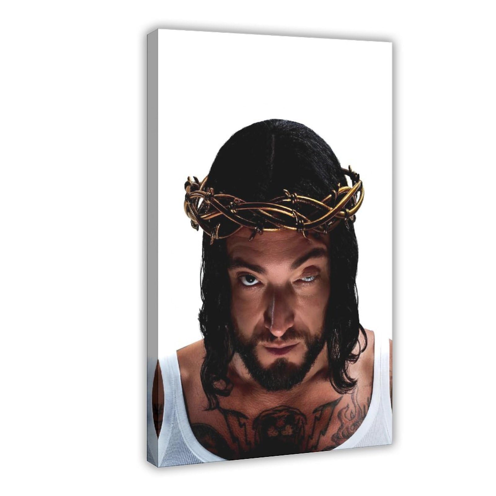 Exclusive Art Edgy Rapper Guè Gue Aesthetic Portrait Poster 4 Canvas Poster Bedroom Decor Landscape Office Room Decor Gift 16x24inch(40x60cm)