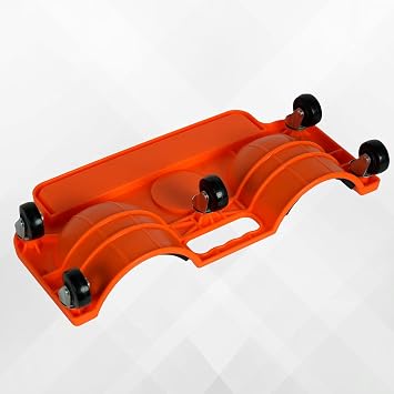 Rolling Knee Creeper - Floor Kneeling Pads, 360 Swivel Castors, Built-in Tool Tray, Foam Cushion, Home-Workshop-Garage-Auto Repair Accessory, Orange