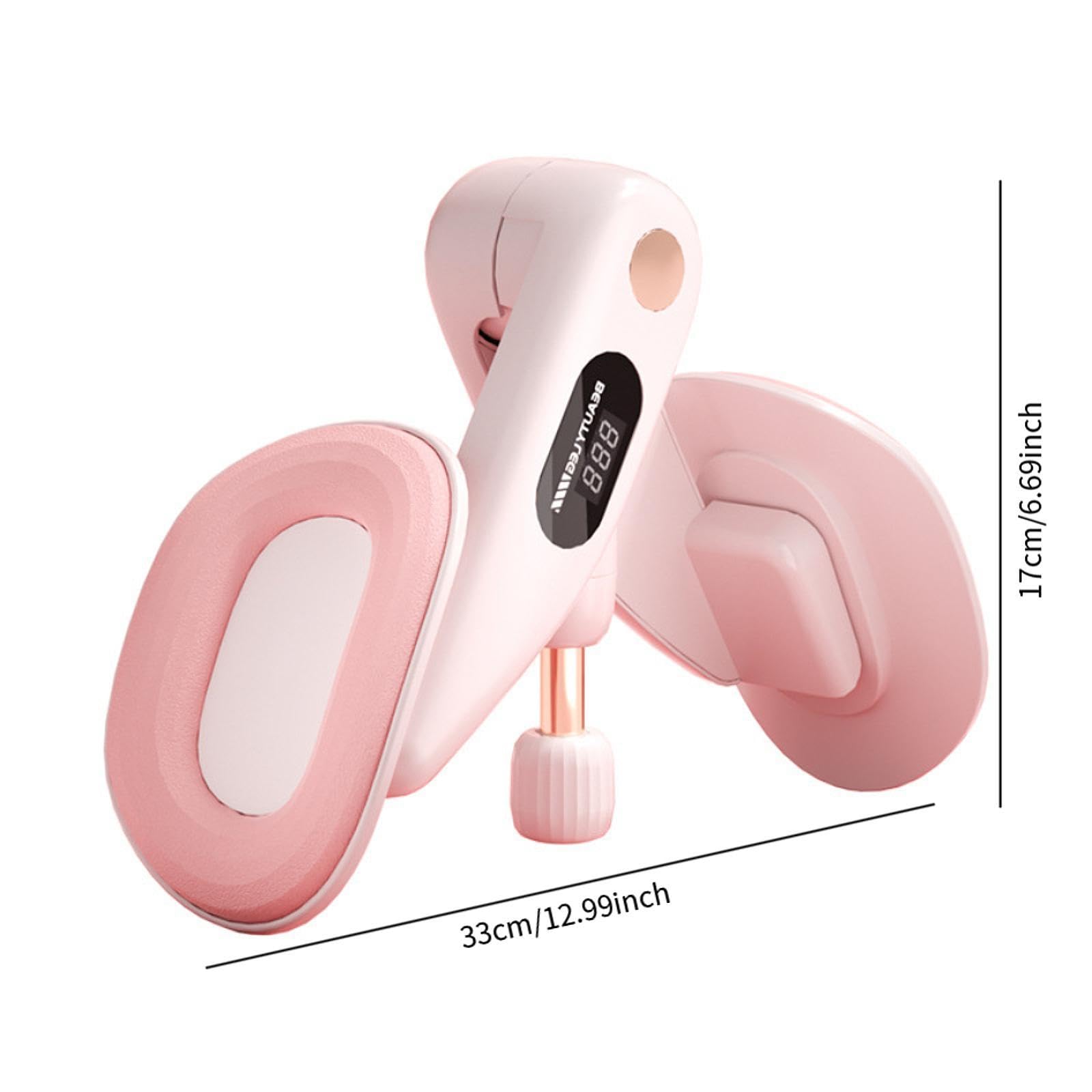 Dispositivo per L'allenamento del Pavimento Pelvico E delle Cosce, Allenatore delle Cosce, Attrezzo Fitness per Donne, Allenatore Muscolare Portat, Rosa