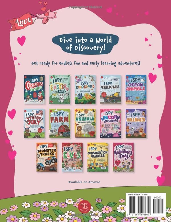 I Spy Valentine's Day: Find the Missing Gifts and Become the Valentine Hero! A Cute Valentine's Day Gift for Kids Ages 2-5 (I Spy Books for Toddlers) - Image 2