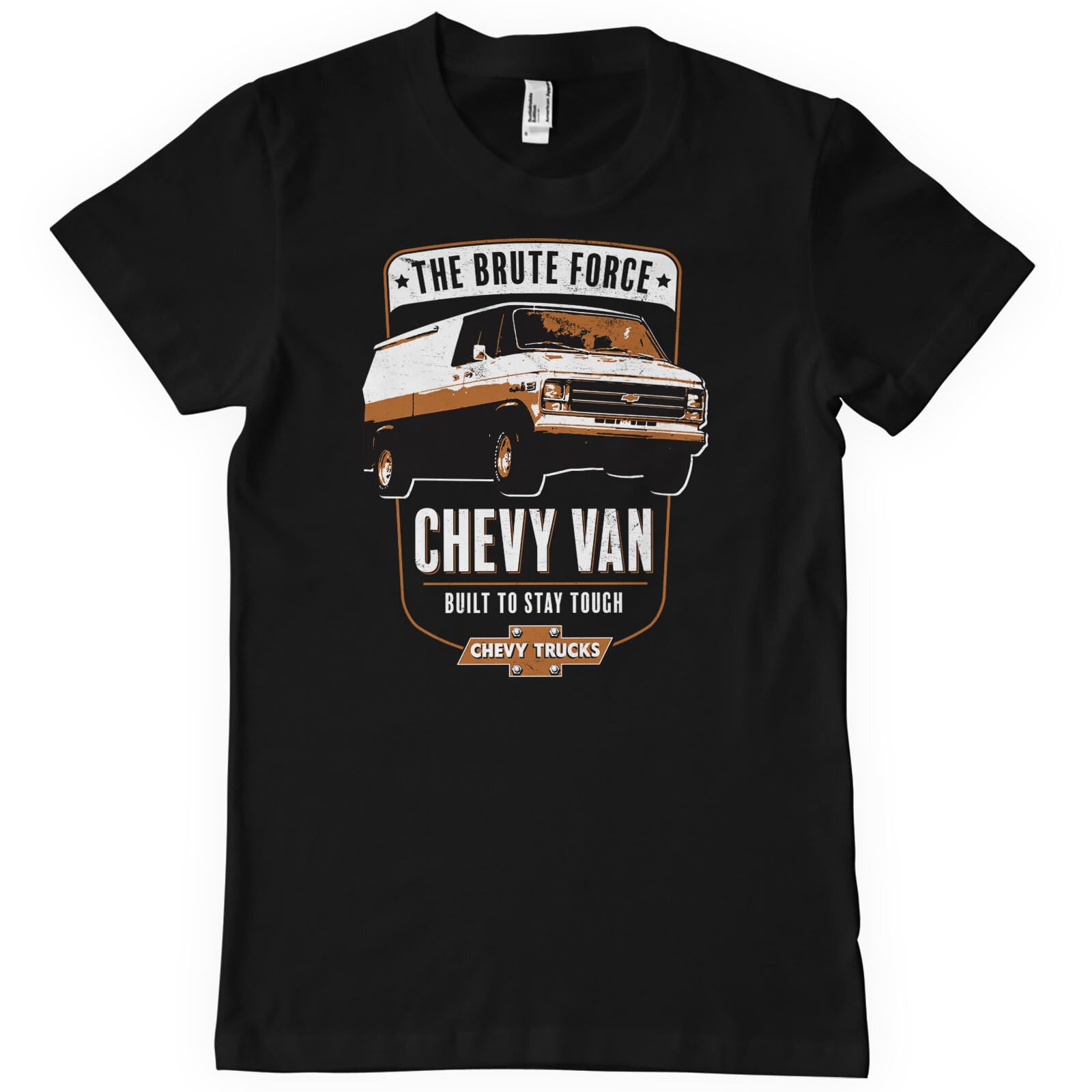 Chevrolet Officially Licensed Chevy Van Big & Tall Mens T-Shirt (Black), XXX-Large