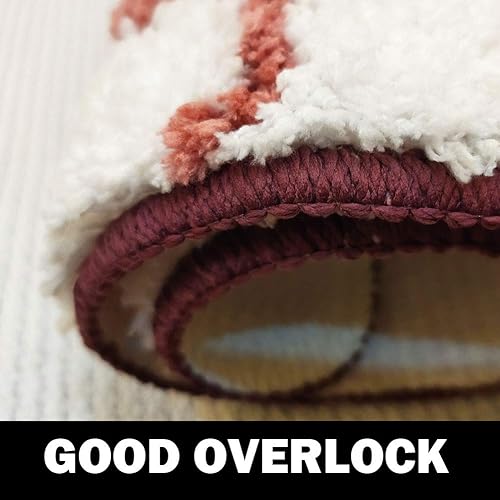 Miniatura 5 de Tapete de baño antideslizante de TPE con diseño de hojas de moda, microfibra suave, colorido, lavable a máquina, tapete de baño con tamaño de 20 x