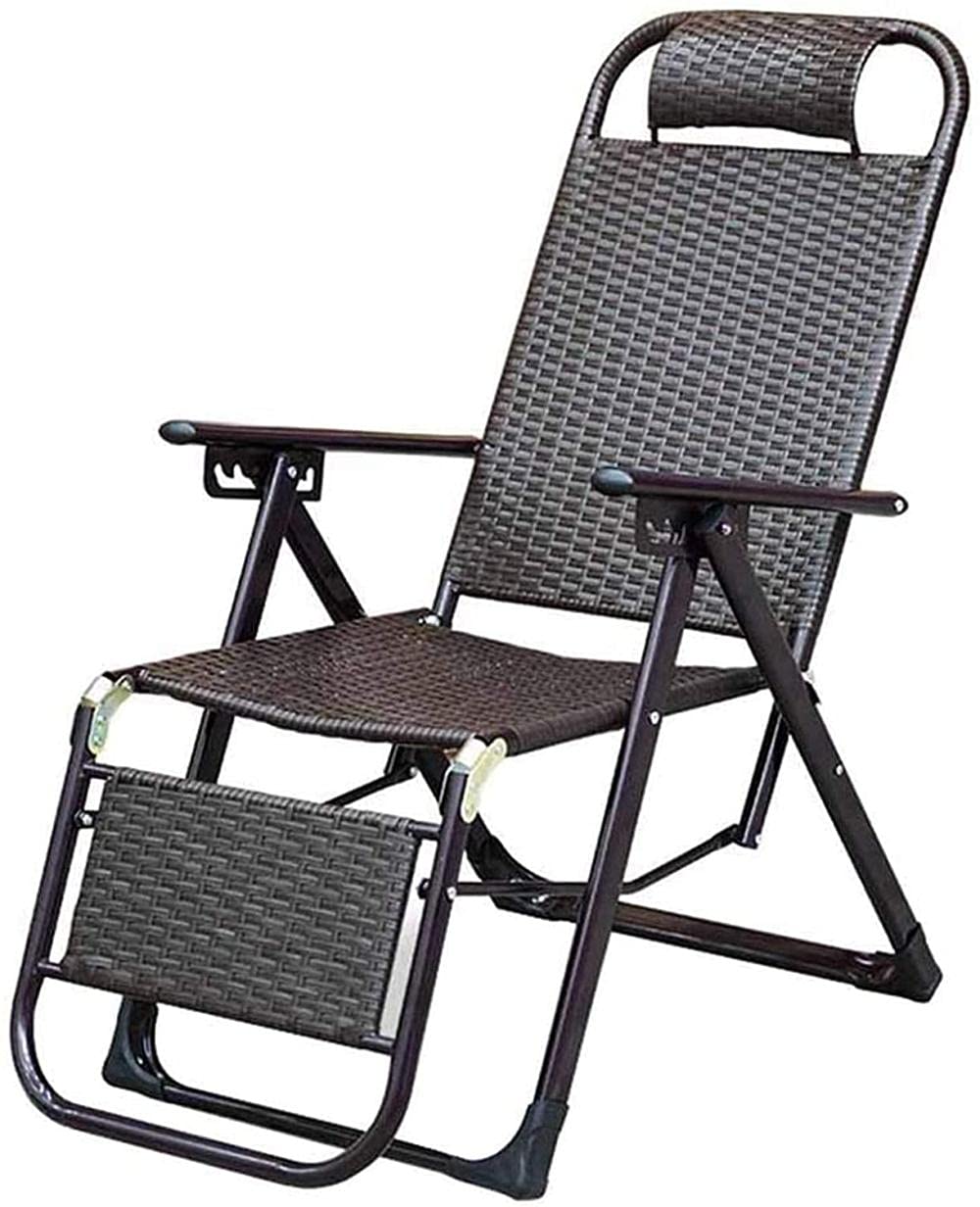 Fauteuil inclinable Pliant inclinable Chaises zéro gravité Chaises Longues Chaises Longues Chaises Longues Relaxant Jardin Plage Réglable Marron.