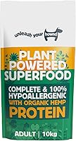 HOWND Complete Plant Powered Superfood 100% Hypoallergenic Dog Food Hemp Protein and Moringa Adult Vegan Dry Dog Food 10KG