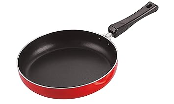 Nirlon Non Stick Aluminium FryPan/Frying pan/Pasta Pan 22cm Diameter Without Lid (Compatible with All Gas & stovetops Only) |26mm Classic_Frying Pan11