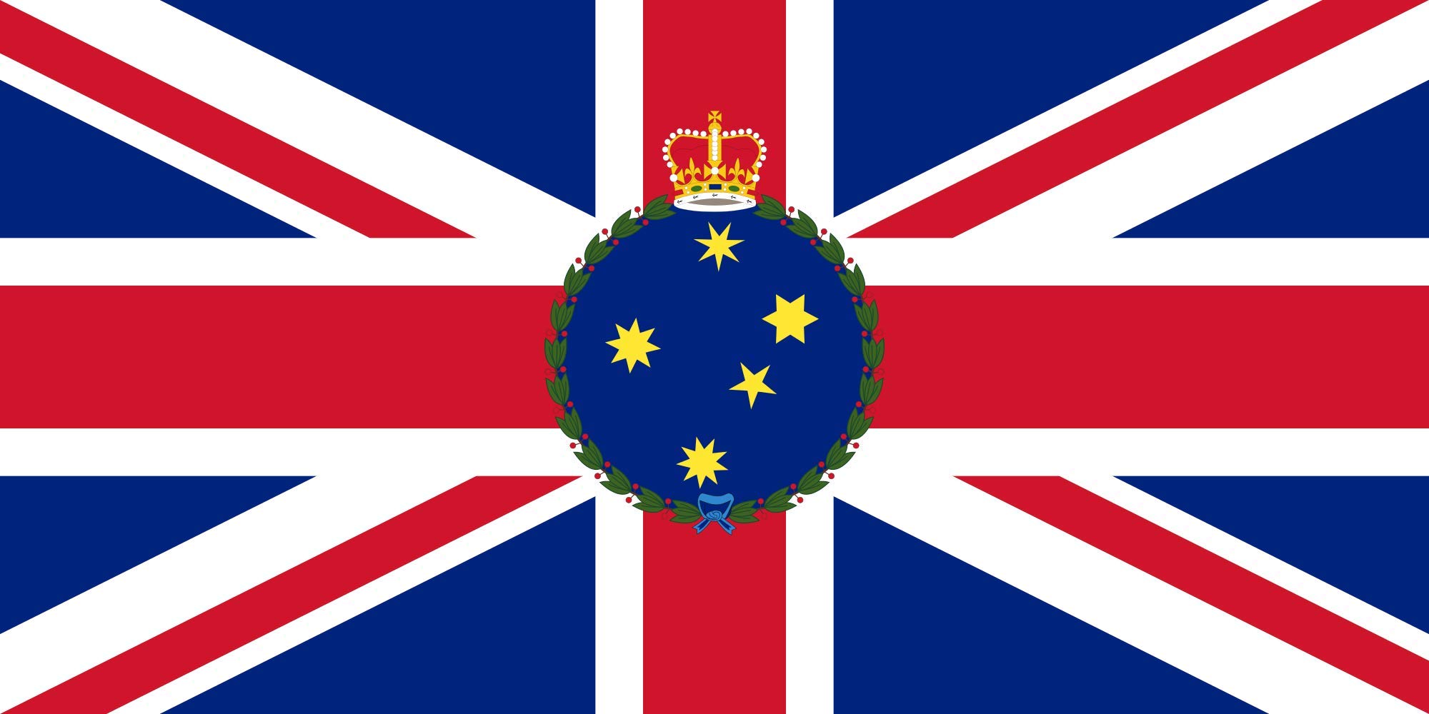 Drapeau Large Governor of New South Wales 1870–1876 réplique historique durable sans pli