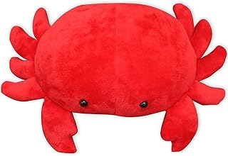 zxmbeddings Crab Stuffed Animal Plush Cute Red Crab Pillow Toy Gift for Babies-13.8"*9.8"