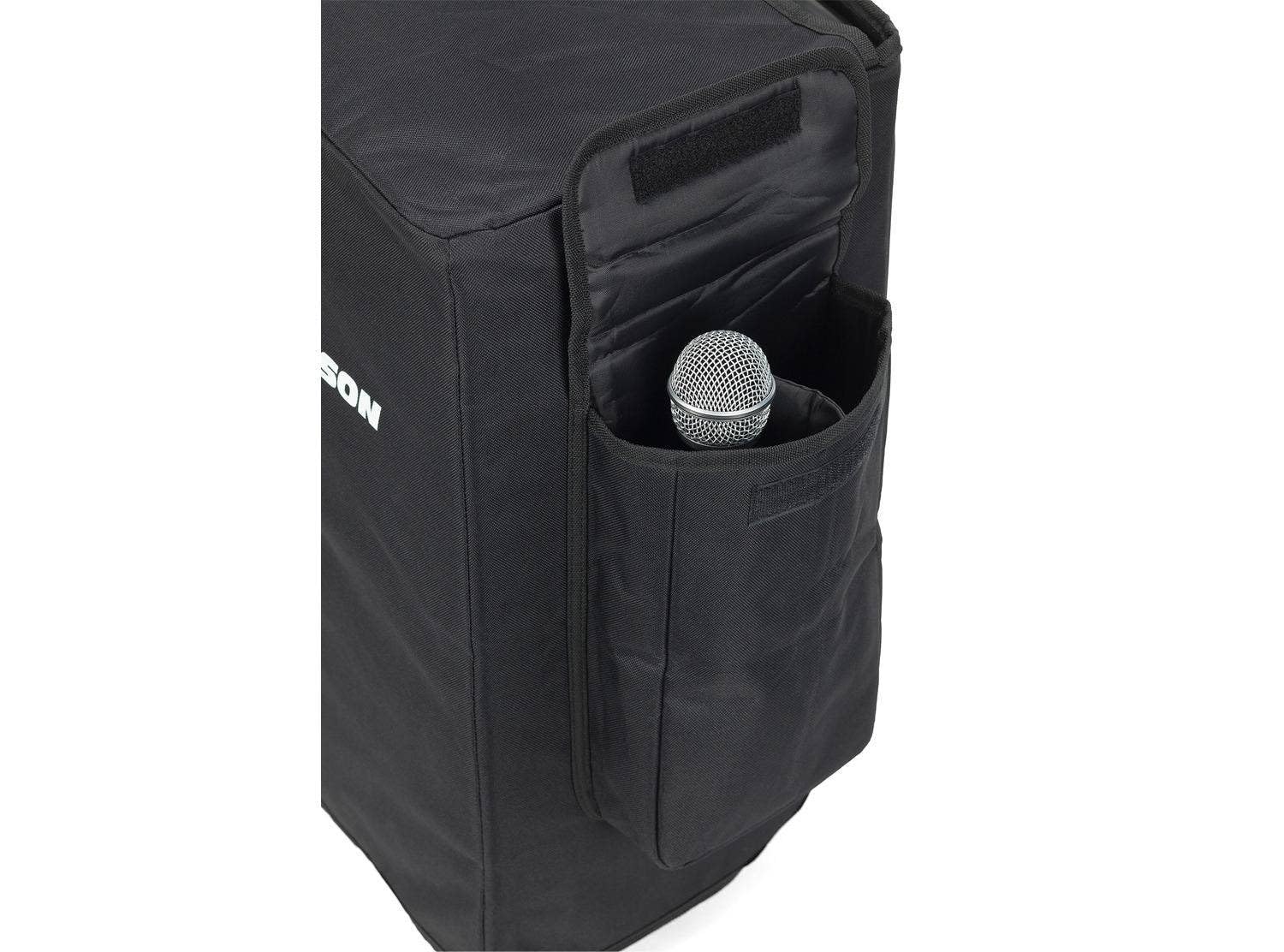 Samson Staubschutz-Cover SADC208 für Expedition XP208W – Schutzhülle mit Zubehörfach für Kabel & Mikrofone, ideal für mobile PA-Systeme und Studio-Transportschutz