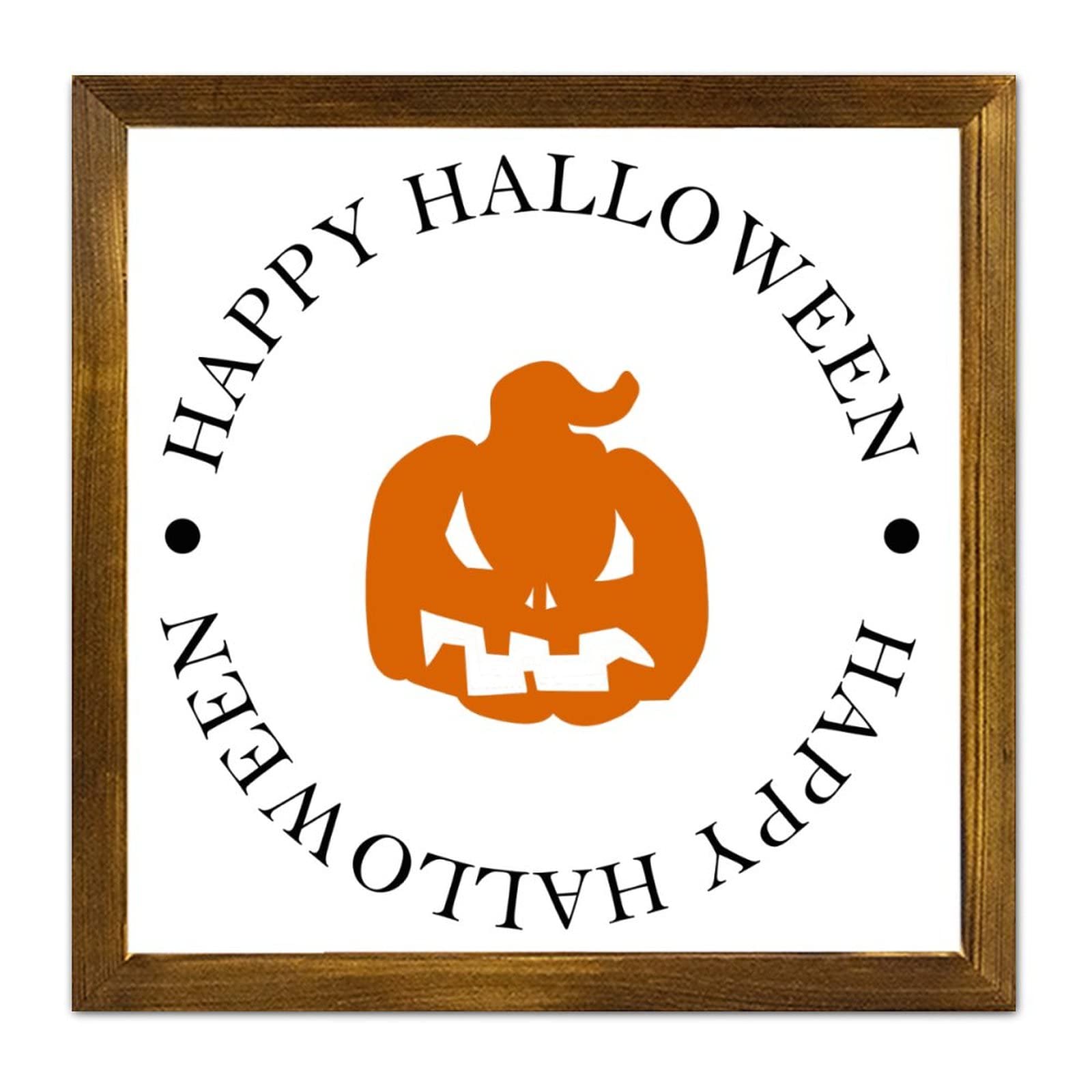 Cadre Happy Halloween en bois 30cm, le cadeau de pendaison de crémaillère