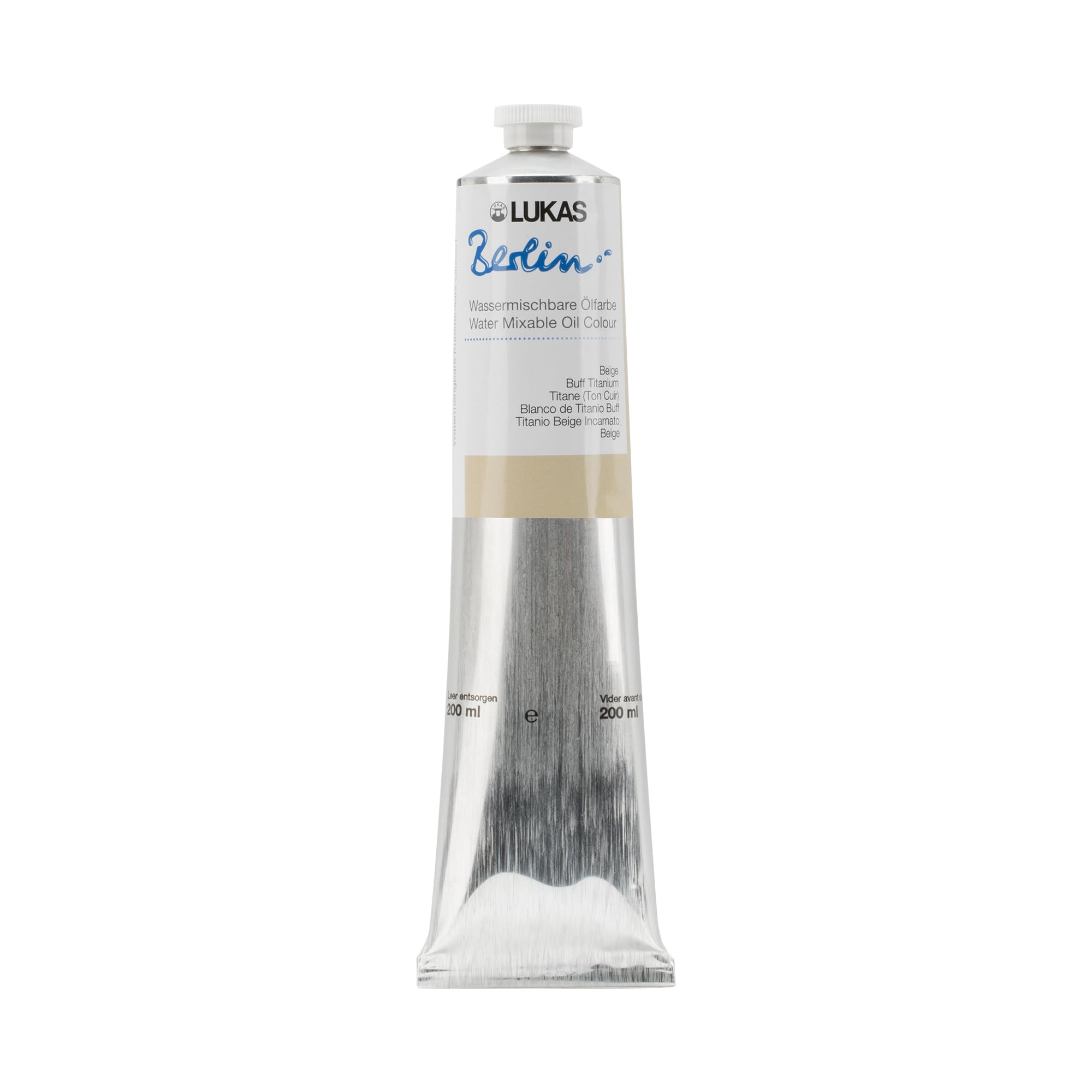 LUKAS Premium Water mixable Oil Paint, Beige, 200 ml