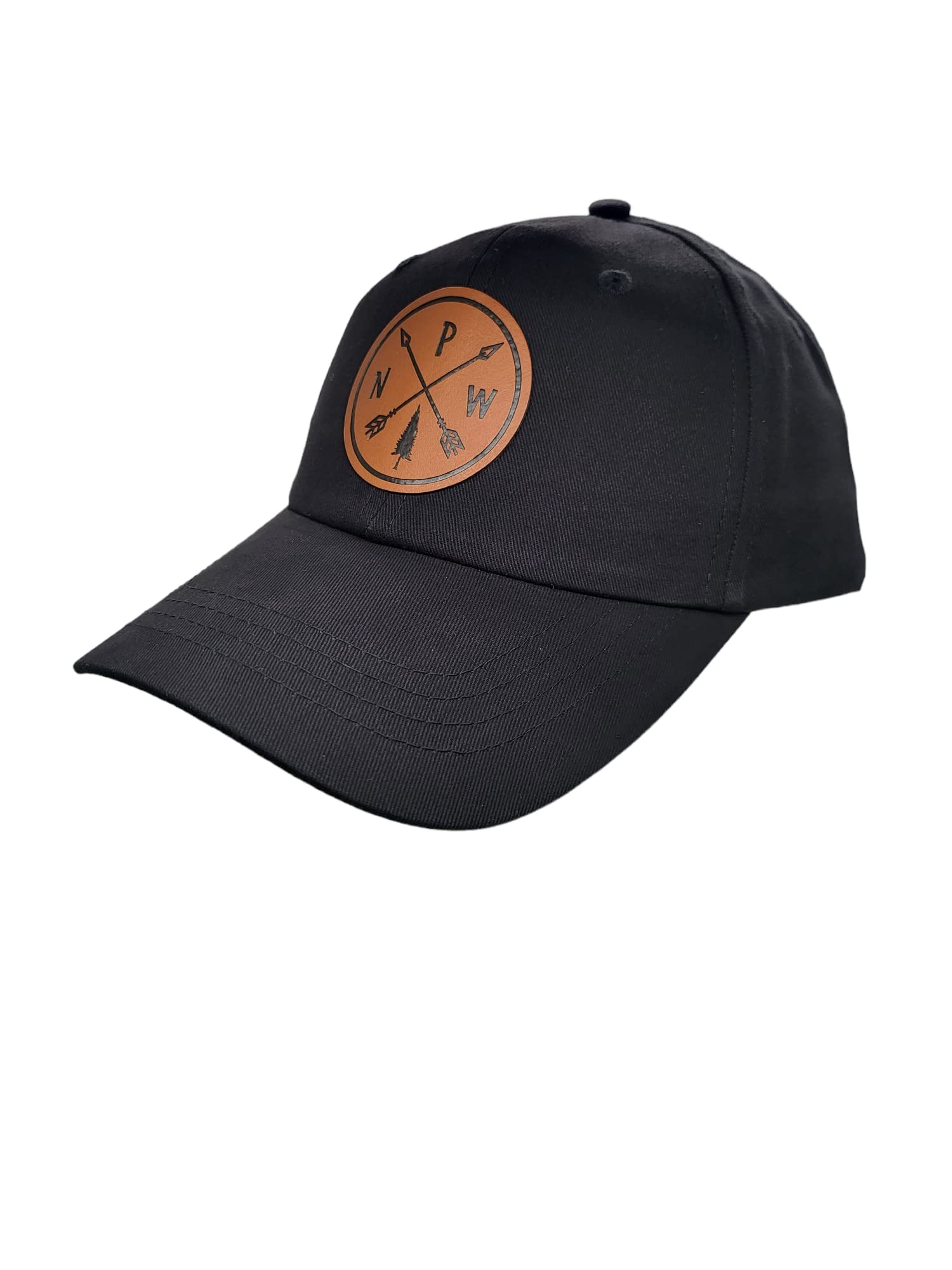 Pnw Arrows Hat With Pacific Northwest Leather Patch Black One