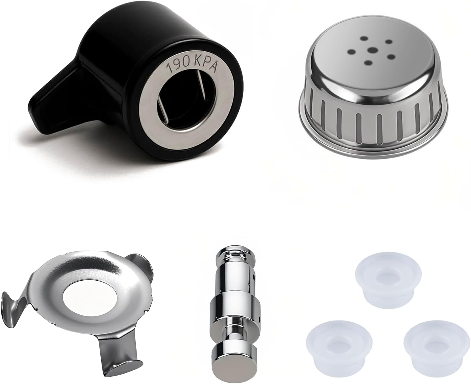 Steam Release Handle,Original Float Valve Replacement Parts with 3 Silicone Caps for Instant Pot Duo 3, 5, 6 and 8 Quart,Duo Plus 3, 6 QT