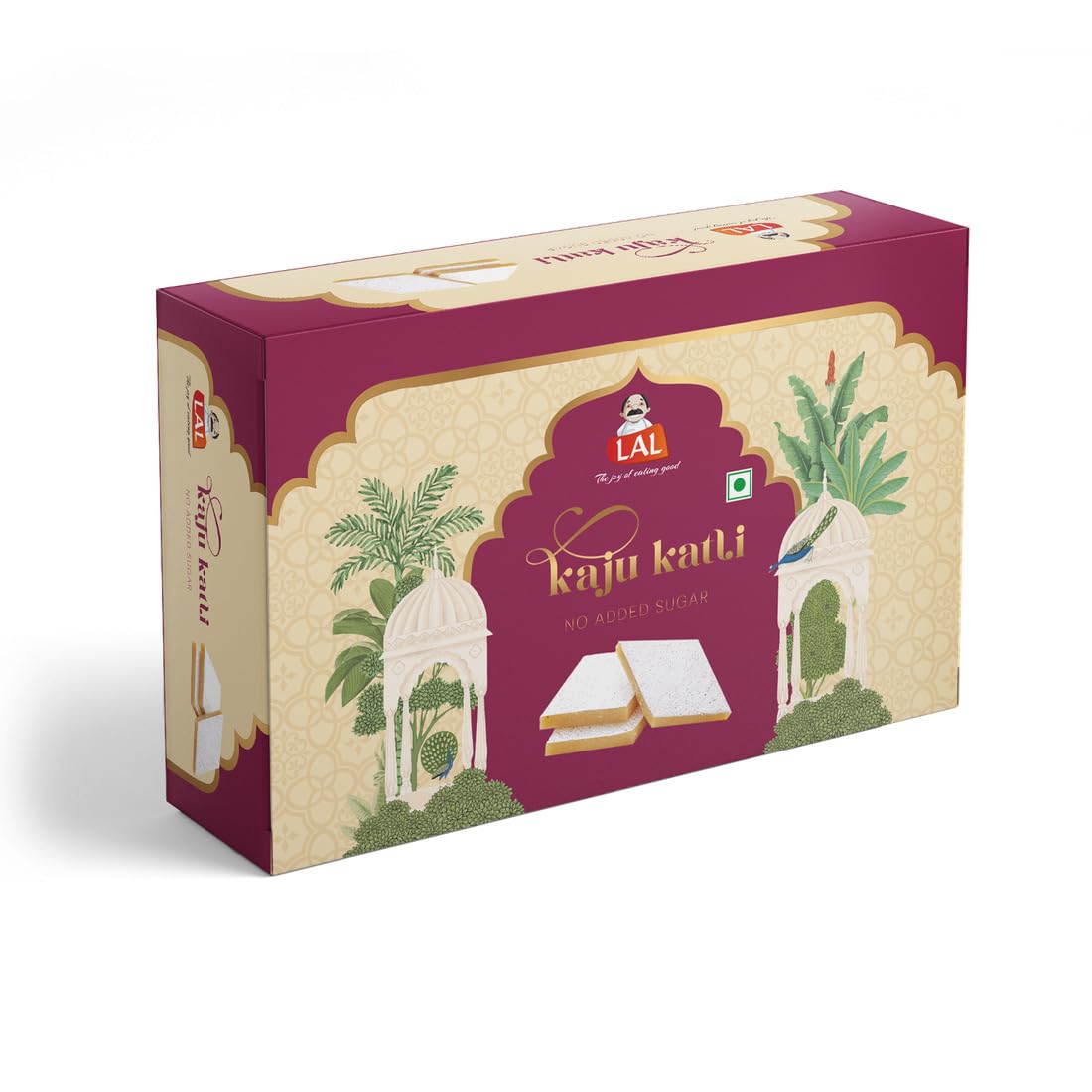 Lal Sweets Sugar free Kaju Katli 400g | Zero Sugar | Zero Cholesterol | Diabetic friendly | Made with Premium Cashew