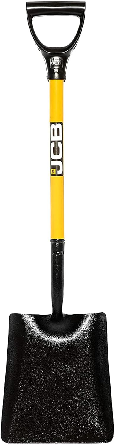 JCB 250 x 300mm Square Mouth Site Shovel, Heavy Duty Steel Blade