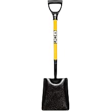 JCB 250 x 300mm Square Mouth Site Shovel, Heavy Duty Steel Blade