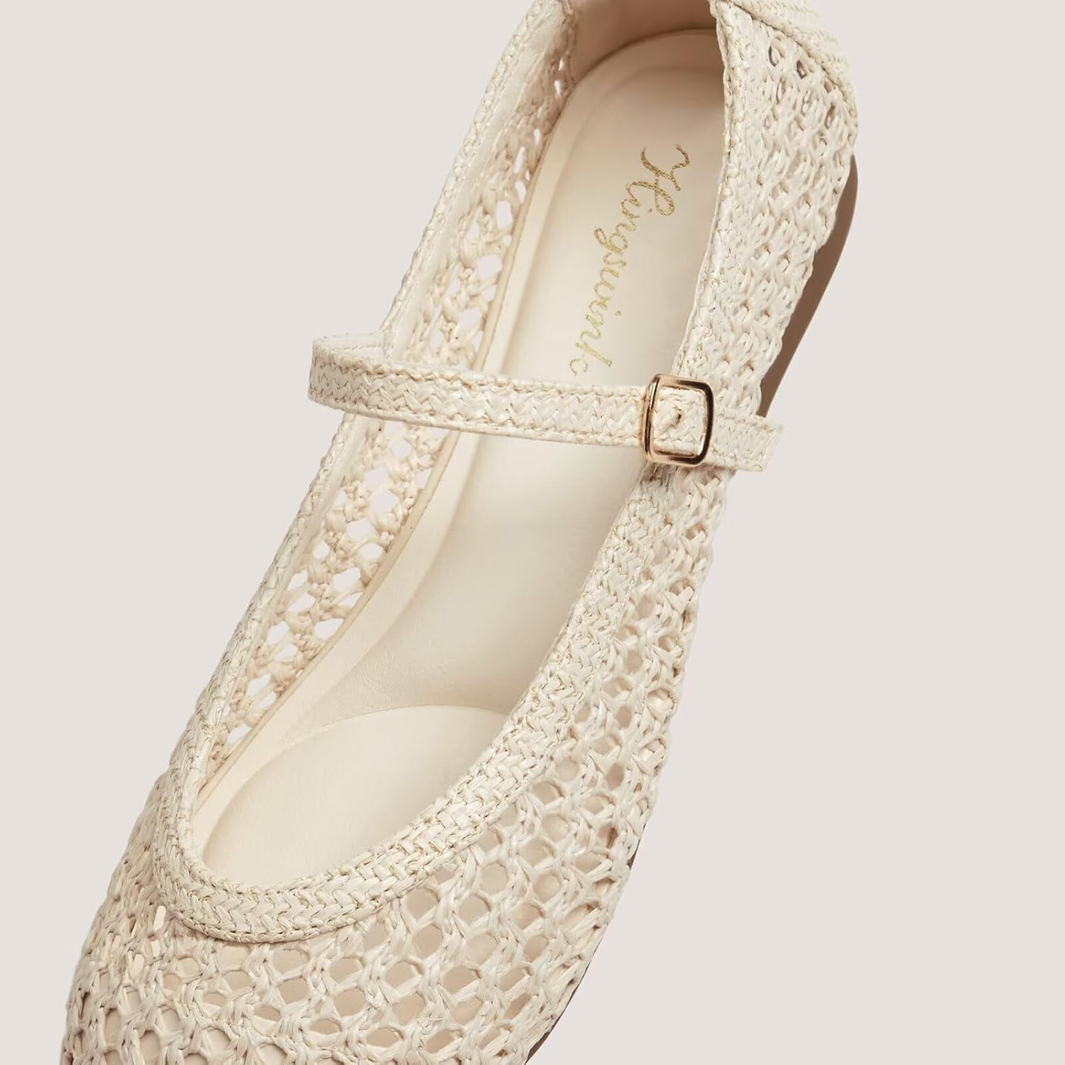 Mary Jane Shoes Women Ballet Woven Flats Mary Janes Flats Shoes for Women Dressy Comfortable