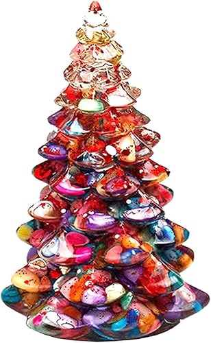 PCUORLEORS Pirámide de orgón para energía positiva joyería de cristales curativos de árbol de Navidad generador de energía de cristales de