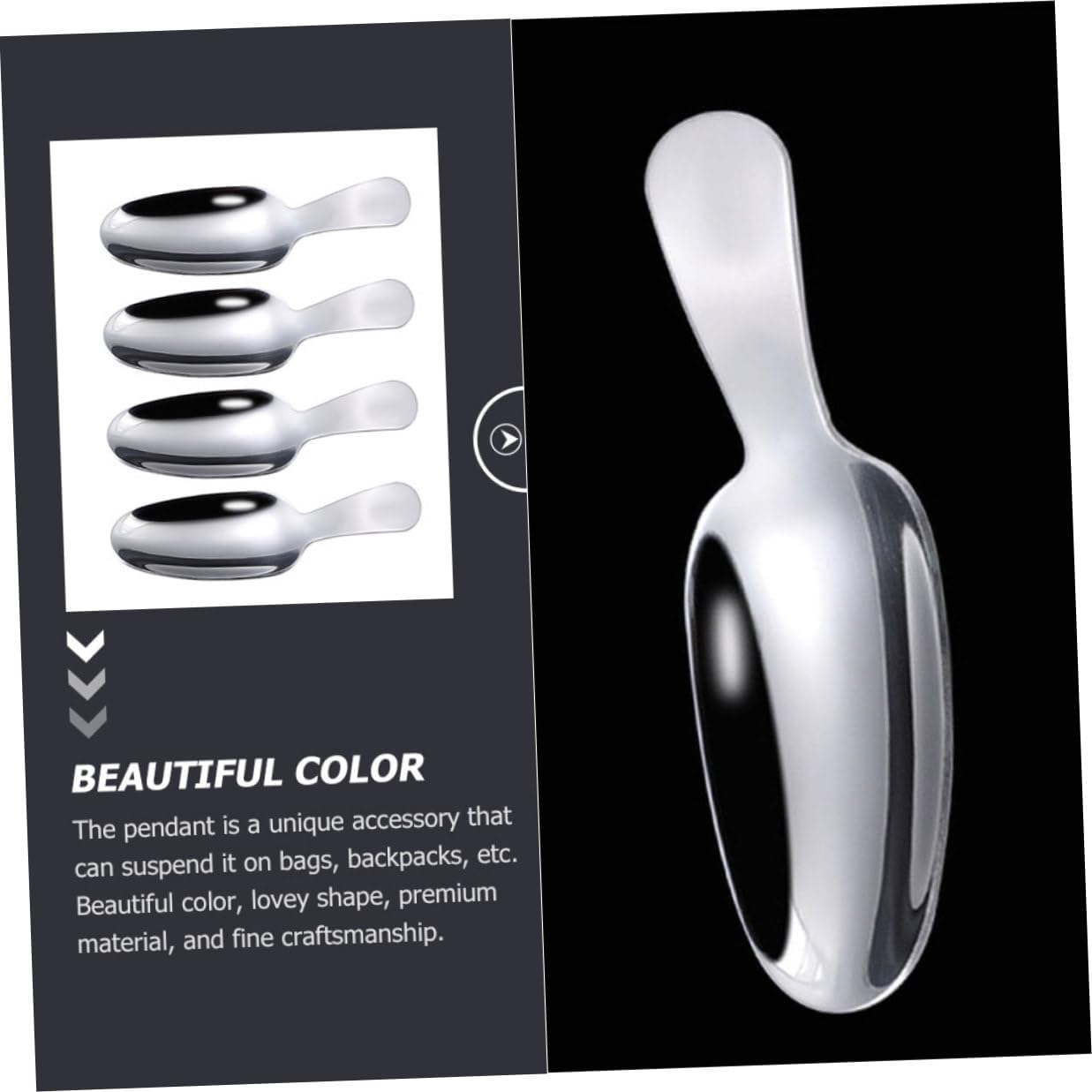 4Pcs Stainless Steel Tea Scoop for Loose-Leaf and Scented Tea