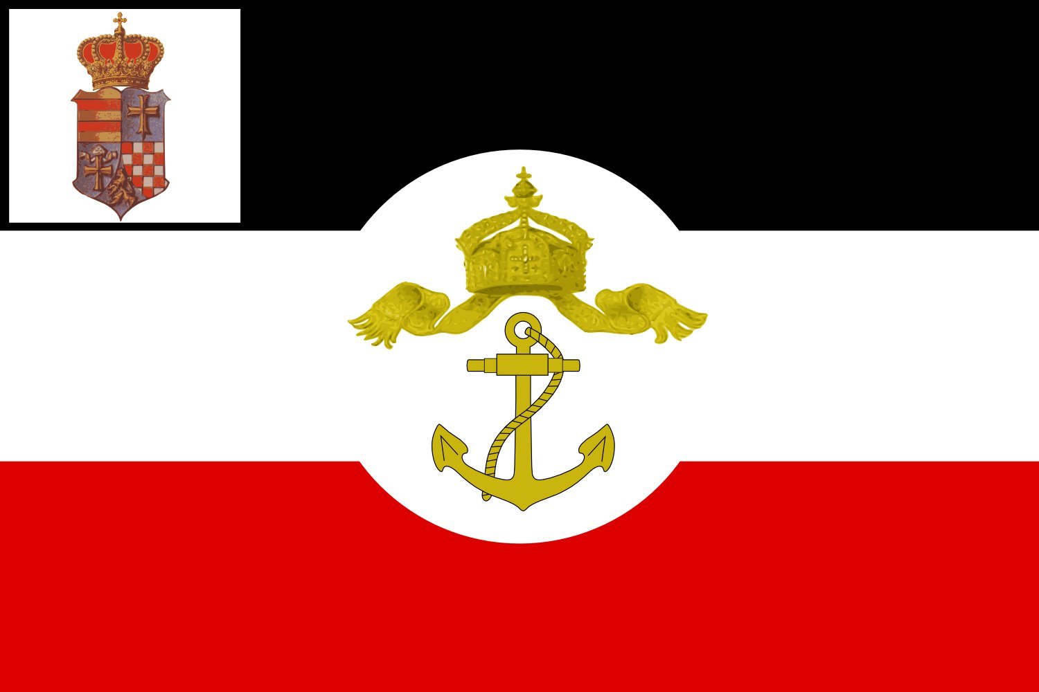 Drapeau Oldenburg pour restaurer l'aspect officiel des véhicules d'État anciens